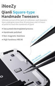 Qianli INeezy FX-03 FK-04 ultra-fine tweezers non-magnetic stainless steel tweezers BGA jumper repair