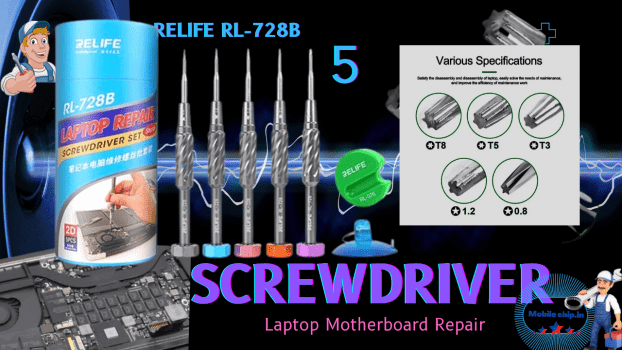 MAC BOOK SCREWDRIVER SET RELIFE 2D STURDY LAPTOP REPAIR SCREWDRIVER SET RL-728B FOR LAPTOP MAC